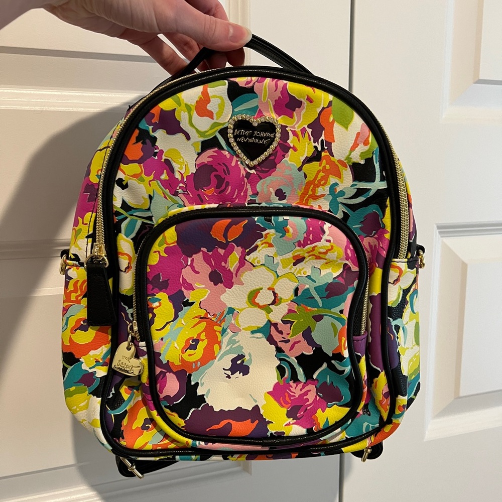 Betsey Johnson Floral Backpack